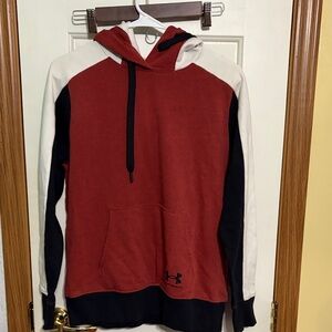 Under Armour Youth Red, Black & White Colorblock Hoodie